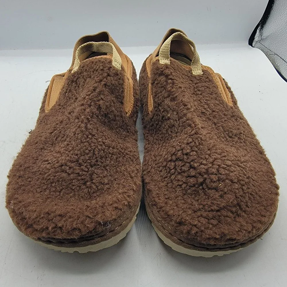 Merrell Hut Moc Mens 9 Brown Cozy Smore Marron Fuzzy Slip On Shoes J002979